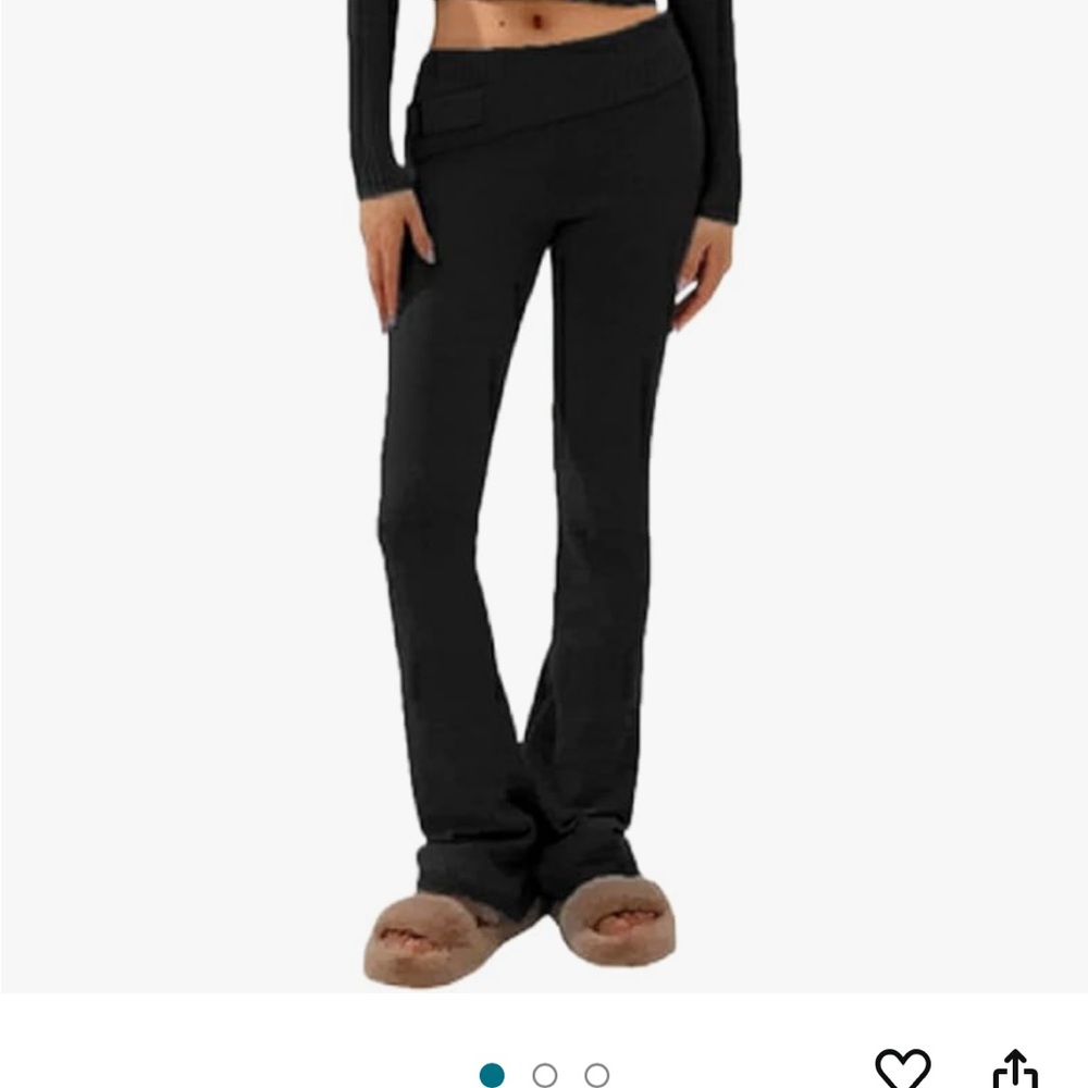 Knit flare leggings